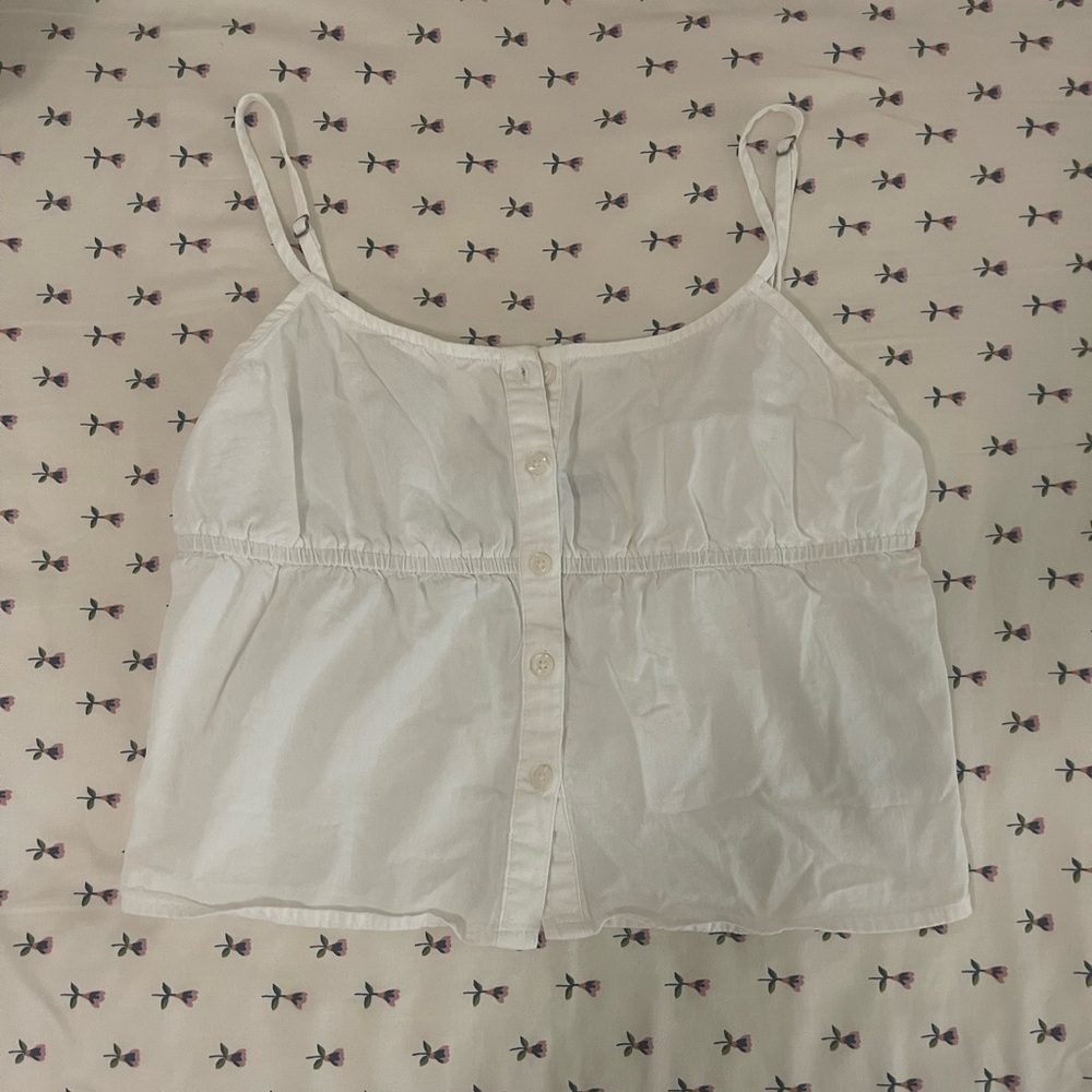 Brandy Melville Dani Button Front Tank Top